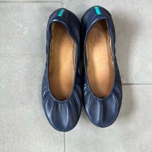 Tieks, navy, size 9
